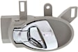 Front or Rear, Driver and Passenger Side Gray bezel with chrome lever Interior Door Handle