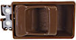 Front, Driver and Passenger Side Interior Door Handles, Brown, Without Door Lock Hole