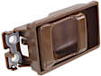 Front, Driver and Passenger Side Interior Door Handles, Brown, Without Door Lock Hole