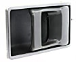 Front, Driver and Passenger Side Interior Door Handles, Gray, Without Door Lock Hole