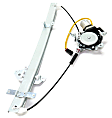 Front, Driver and Passenger Side Power Window Regulator, With Motor