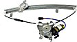 Front, Driver and Passenger Side Power Window Regulator, With Motor