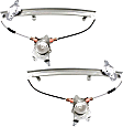 Front, Driver and Passenger Side Power Window Regulator, Without Motor