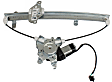 Front, Driver and Passenger Side Power Window Regulator, With Motor