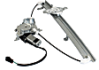 Front, Driver and Passenger Side Power Window Regulator, With Motor