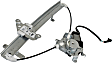 Front, Driver and Passenger Side Power Window Regulator, With Motor