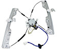 Front, Driver and Passenger Side Power Window Regulator, With Motor