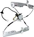 Front, Driver and Passenger Side Power Window Regulator, With Motor