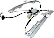 Front, Driver and Passenger Side Power Window Regulator, With Motor