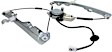 Front, Driver and Passenger Side Power Window Regulator, With Motor