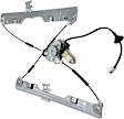 Front, Driver and Passenger Side Power Window Regulator, With Motor