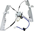 Front and Rear, Driver Side Window Regulators, Power, With Motor