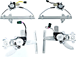 Front and Rear, Driver and Passenger Side Power Window Regulator, With Motor