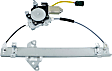 Front, Driver and Passenger Side Window Regulators Power, with Motor