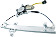 Front, Driver and Passenger Side Window Regulators Power, with Motor