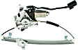 Front and Rear, Driver Side Window Regulators, Power, With Motor