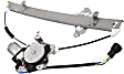 Front, Driver and Passenger Side Power Window Regulators, With Motors, 6-Pin Plug