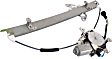 Front, Driver and Passenger Side Power Window Regulators, With Motors, 6-Pin Plug