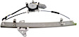 Front, Driver and Passenger Side Power Window Regulators, With Motors, 6-Pin Plug