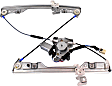 Front, Driver and Passenger Side Power Window Regulator, With Motor