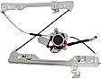 Front, Driver and Passenger Side Power Window Regulator, With Motor