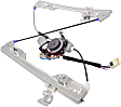 Front, Driver and Passenger Side Power Window Regulator, With Motor