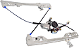 Front, Driver and Passenger Side Power Window Regulator, With Motor