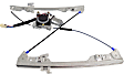 Front, Driver and Passenger Side Power Window Regulator, With Motor