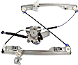 Front, Driver and Passenger Side Power Window Regulator, With Motor
