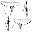 2012 Nissan Armada Platinum - Front and Rear, Driver and Passenger Side Power Window Regulator, With Motor