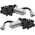 Front, Driver and Passenger Side Window Motor, New