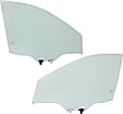 Front, Driver and Passenger Side Door Glasses, Green Tint, USA Built Vehicle, Replaces NAGS No. FD26154 GTYN, FD26155 GTYN