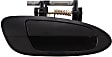 Rear, Driver and Passenger Side Smooth Black Exterior Door Handle, Without Key Hole