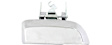 Rear, Driver and Passenger Side Chrome Exterior Door Handle, Without Key Hole