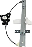 Rear, Driver and Passenger Side Power Window Regulator, Without Motor