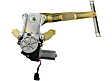 Rear, Driver and Passenger Side Power Window Regulator, With Motor