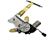 Rear, Driver and Passenger Side Power Window Regulator, With Motor