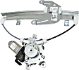 Rear, Driver and Passenger Side Power Window Regulator, With Motor
