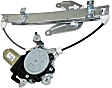 Rear, Driver and Passenger Side Power Window Regulator, With Motor