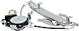Rear, Driver and Passenger Side Power Window Regulator, With Motor