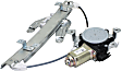 Rear, Driver and Passenger Side Power Window Regulator, With Motor