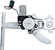 Rear, Driver and Passenger Side Power Window Regulator, With Motor