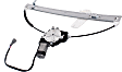 Rear, Driver and Passenger Side Power Window Regulator, With Motor