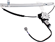 Rear, Driver and Passenger Side Power Window Regulator, With Motor