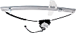 Rear, Driver and Passenger Side Power Window Regulator, With Motor