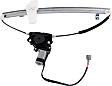 Rear, Driver and Passenger Side Power Window Regulator, With Motor