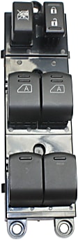 Front, Driver and Passenger Side Window Switches, Black