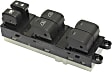 Front, Driver and Passenger Side Window Switches, Black