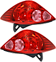 Driver and Passenger Side Halogen Tail Light, With bulb(s), OE Replacement