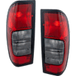 Driver and Passenger Side Halogen Tail Light, Without bulb(s), OE Replacement